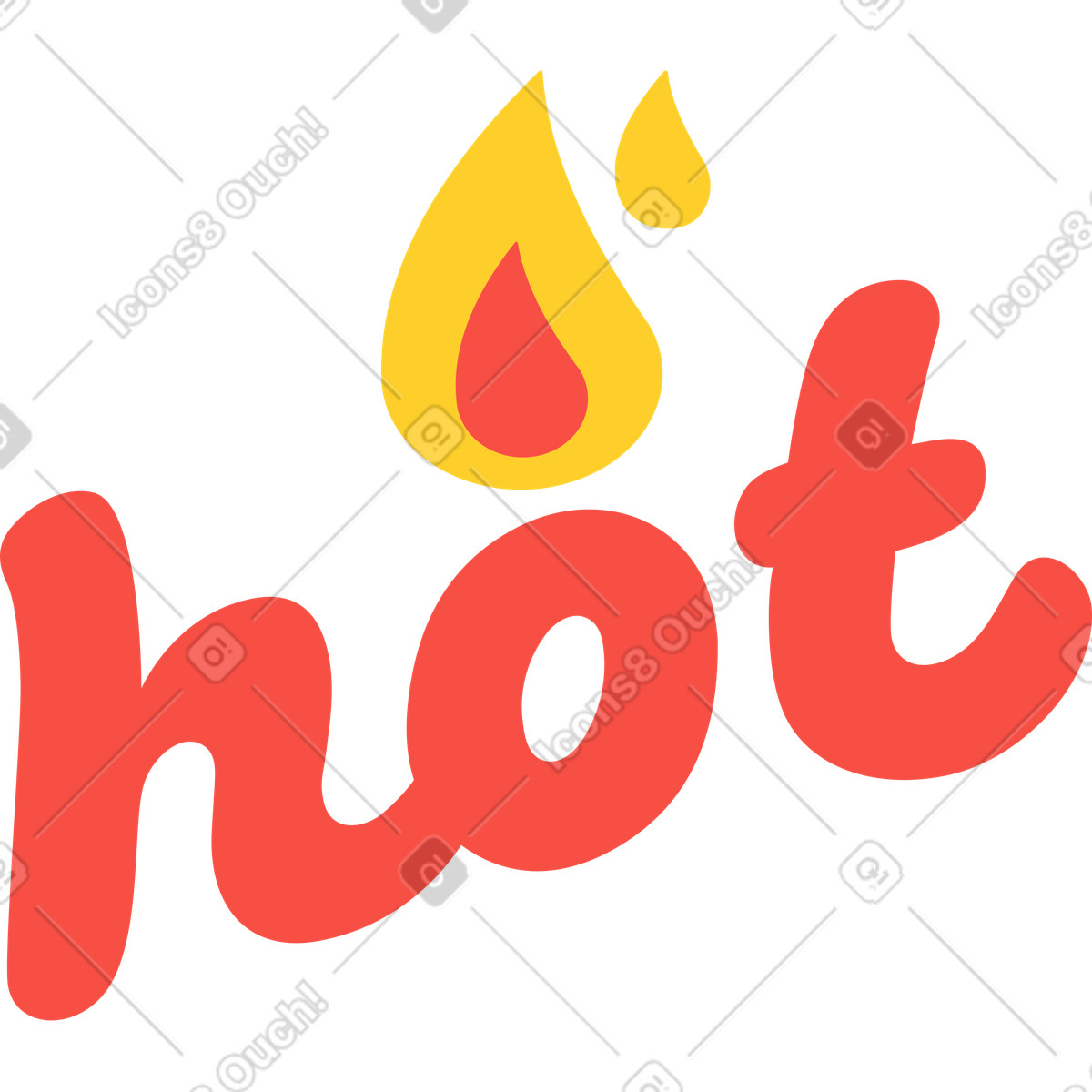 Heiß-Illustration im Sammy-Stil als Download in PNG, SVG
