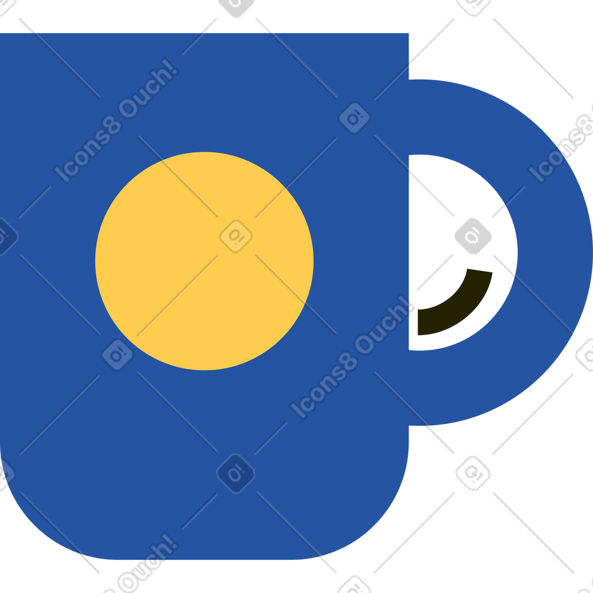 Spot スタイルの カップ のイラストをPNG、SVG形式でダウンロード