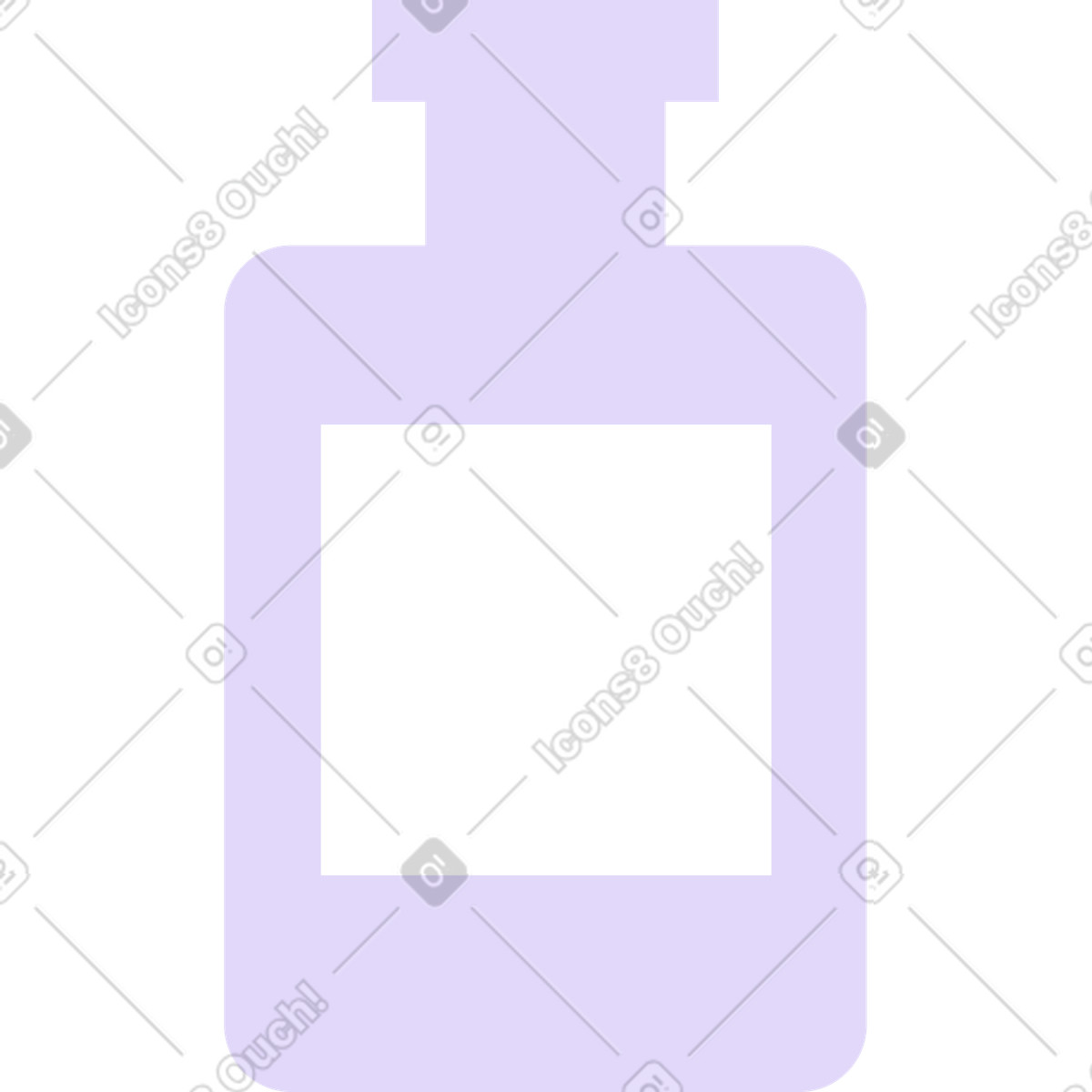 Flasche-Illustration im Mellow-Stil als Download in PNG, SVG