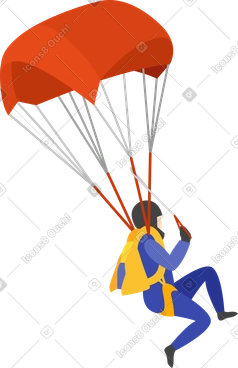 Parachute jumper PNG, SVG