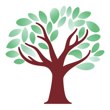 A sturdy tree with a thick trunk is standing tall. It has a total of eight branches extending outward. Seven of these branches are full of vibrant green leaves, creating a lush and abundant appearance. The eighth branch is bare, contrasting sharply with the leafy branches surrounding it. The overall composition emphasizes the concept of "8/7" through the distinct differences between the filled branches and the empty one.