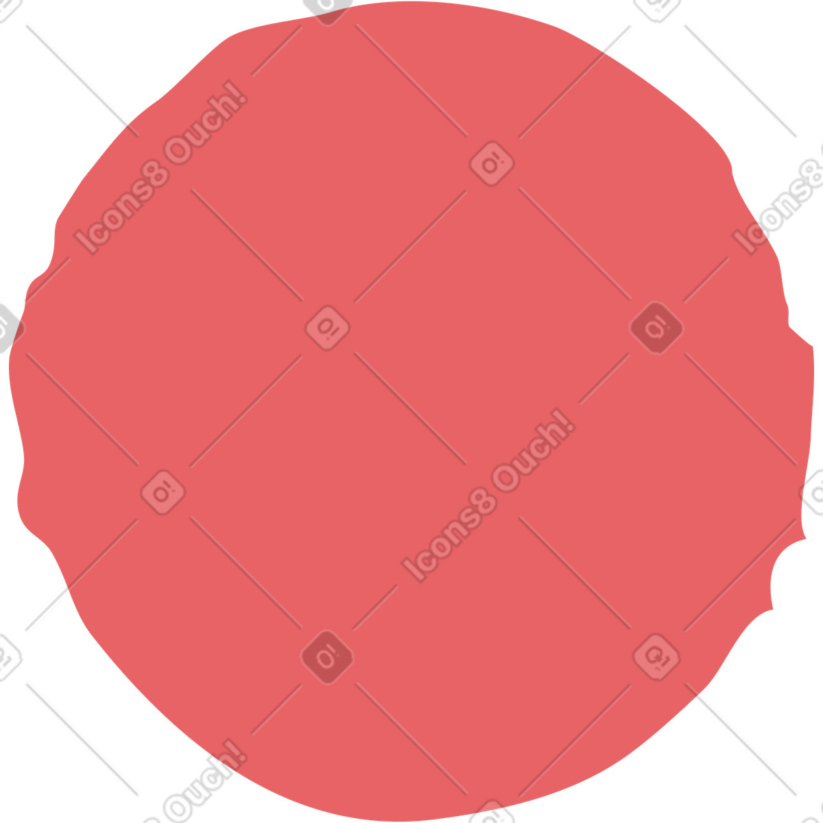 Ilustración Red circle en estilo Flamenco a descargar en PNG y SVG