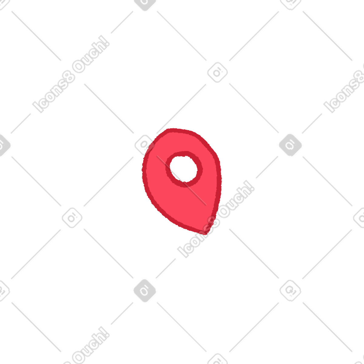 Geolocation icon illustrazione in stile Hue scarica in PNG, SVG