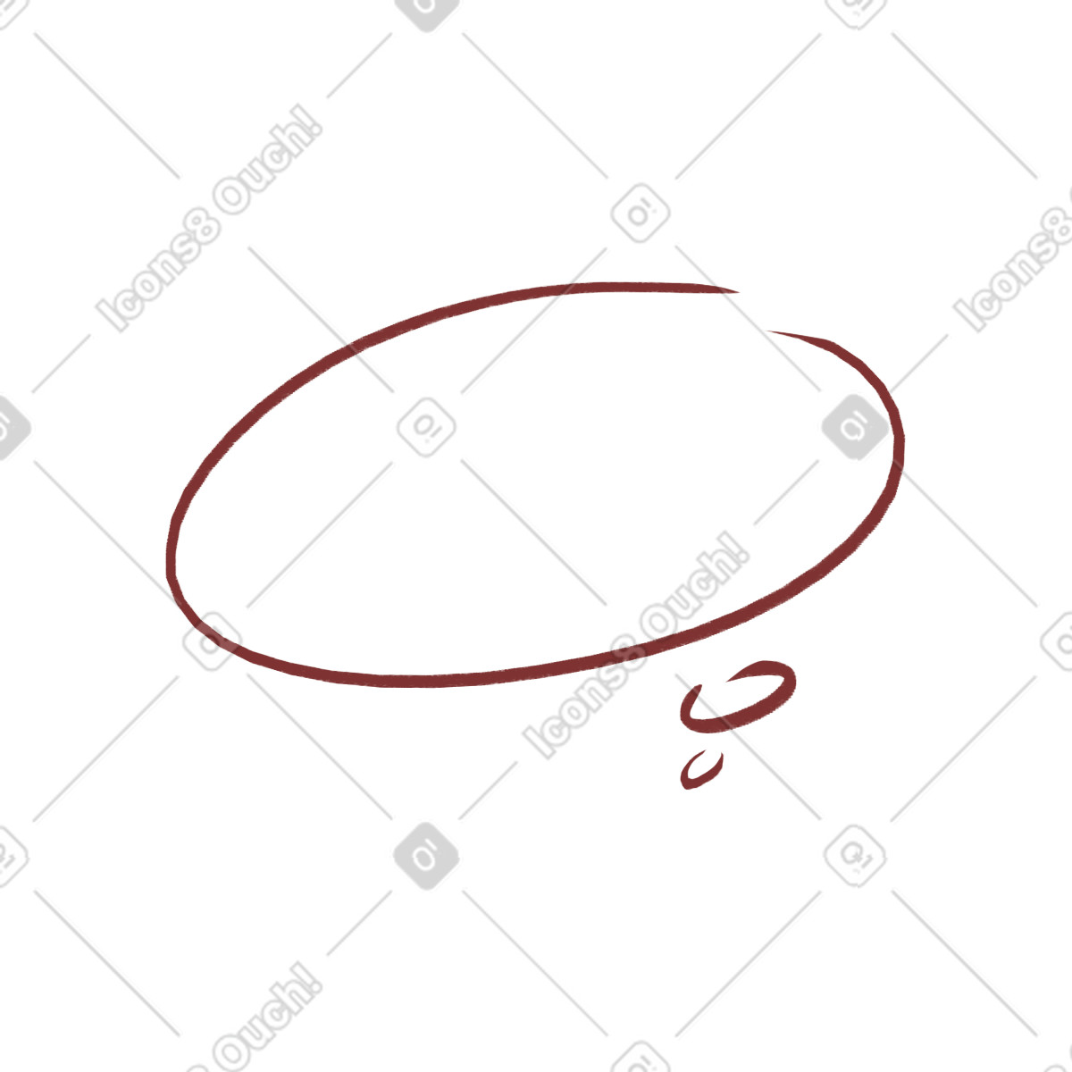 下载 Sleepy 风格的 思维泡泡 插画，支持 PNG、SVG 格式