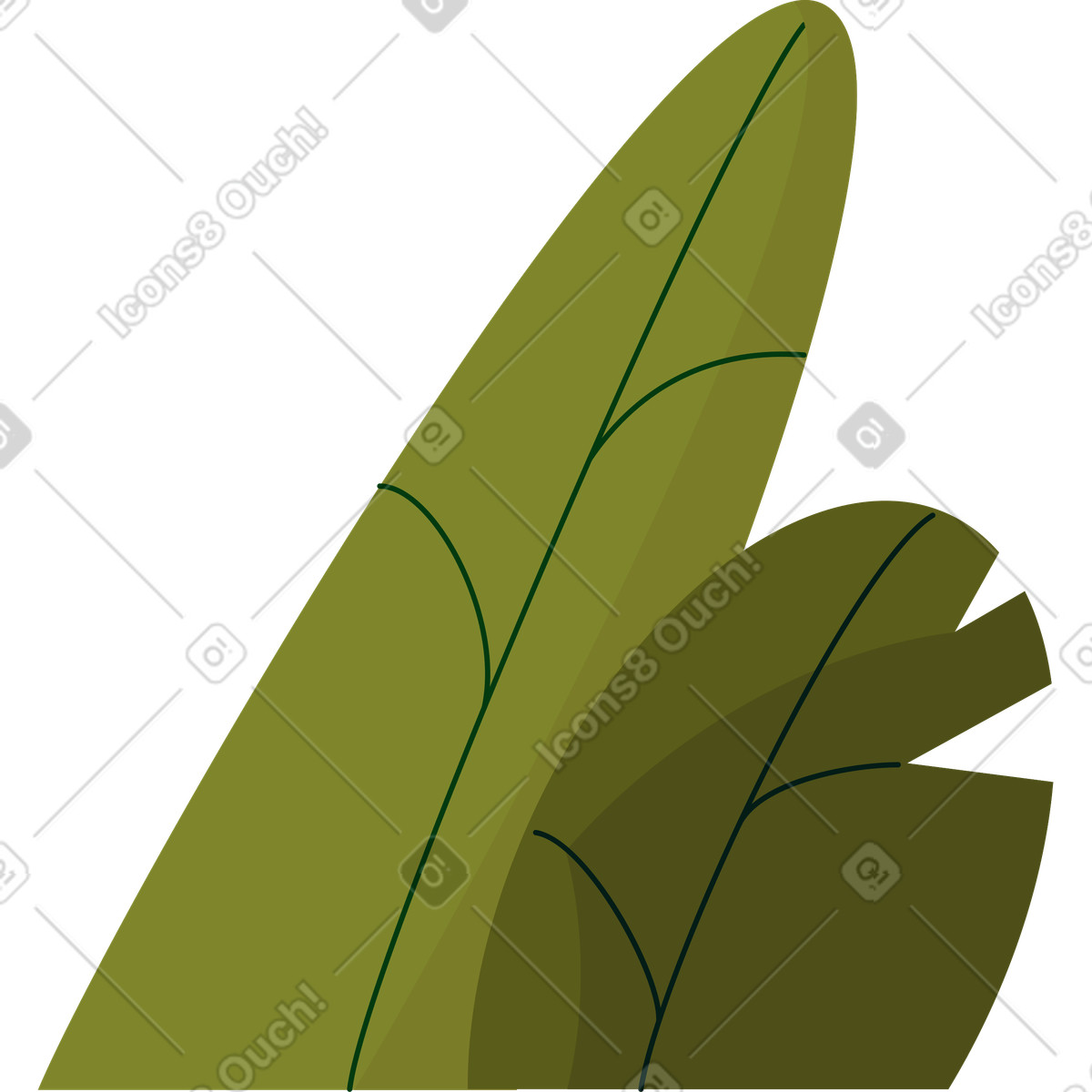 Illustration Buisson dans le style Dizzy à télécharger aux formats PNG, SVG