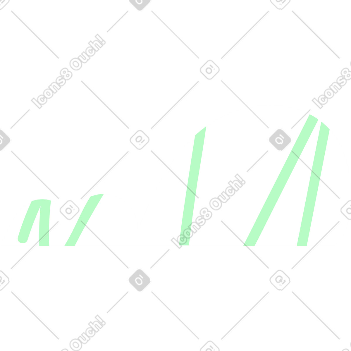 Иллюстрация Long white cloud with green stripes в стиле Pale — скачать в форматах PNG, SVG