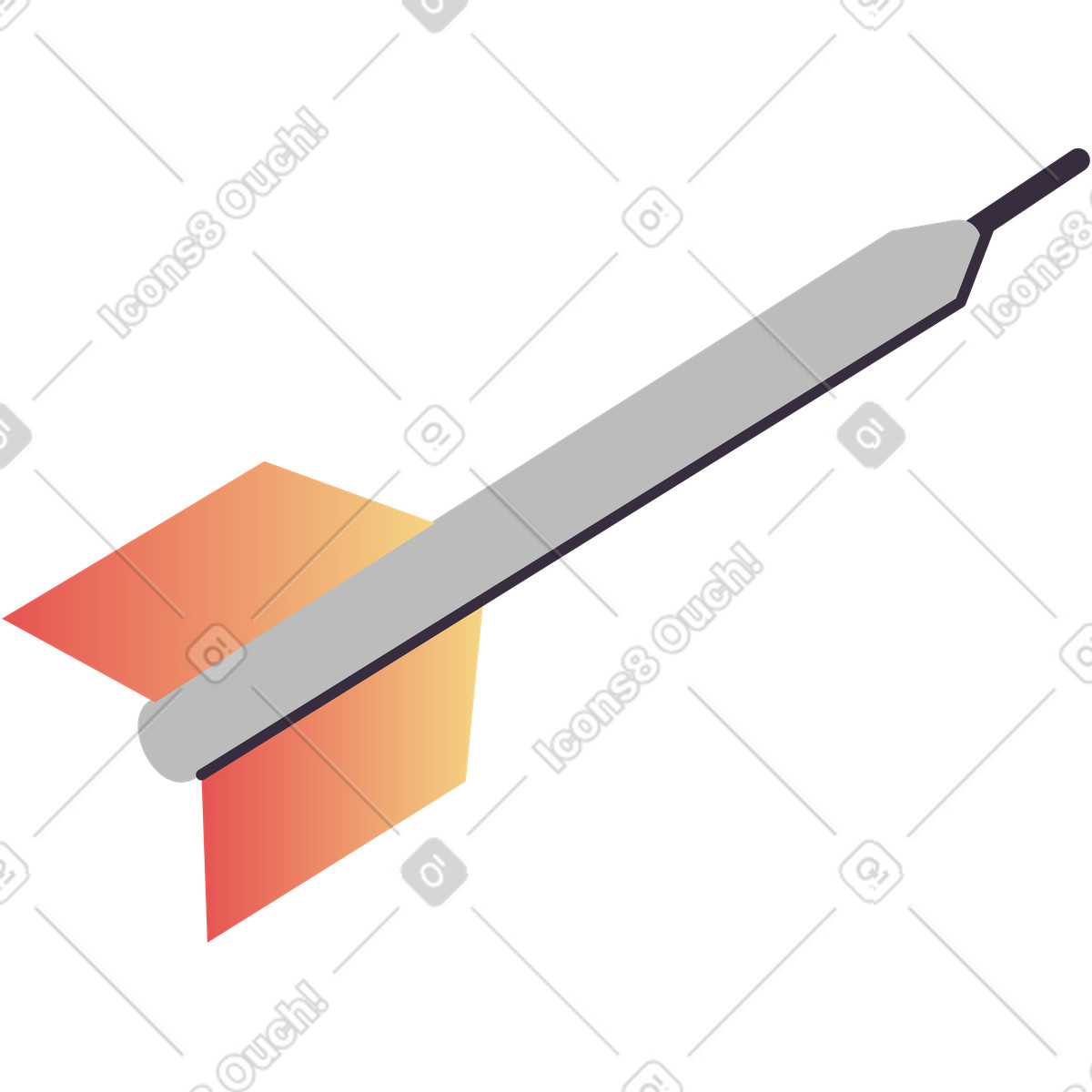Ilustración Flecha en estilo Pale a descargar en PNG y SVG