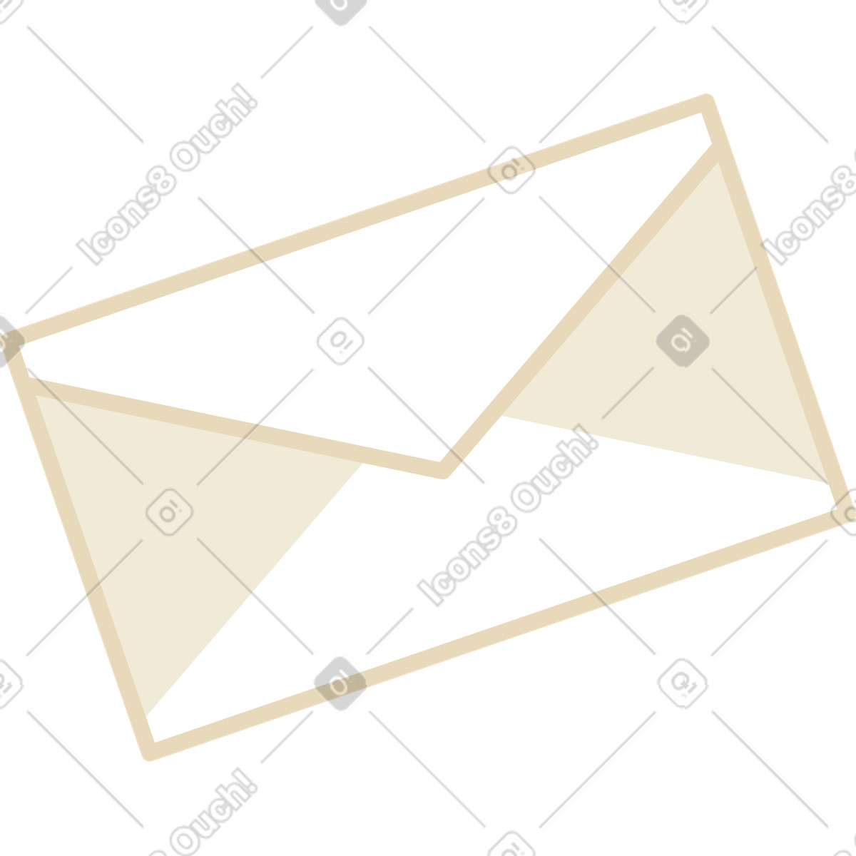 Busta illustrazione animata in stile Juicy scaricabile in GIF, Lottie (JSON), AE