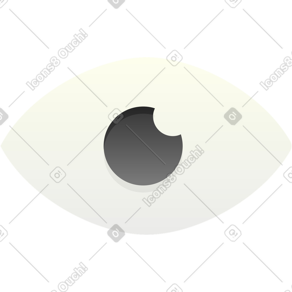 Hugo スタイルの 眼 のイラストをPNG、SVG形式でダウンロード