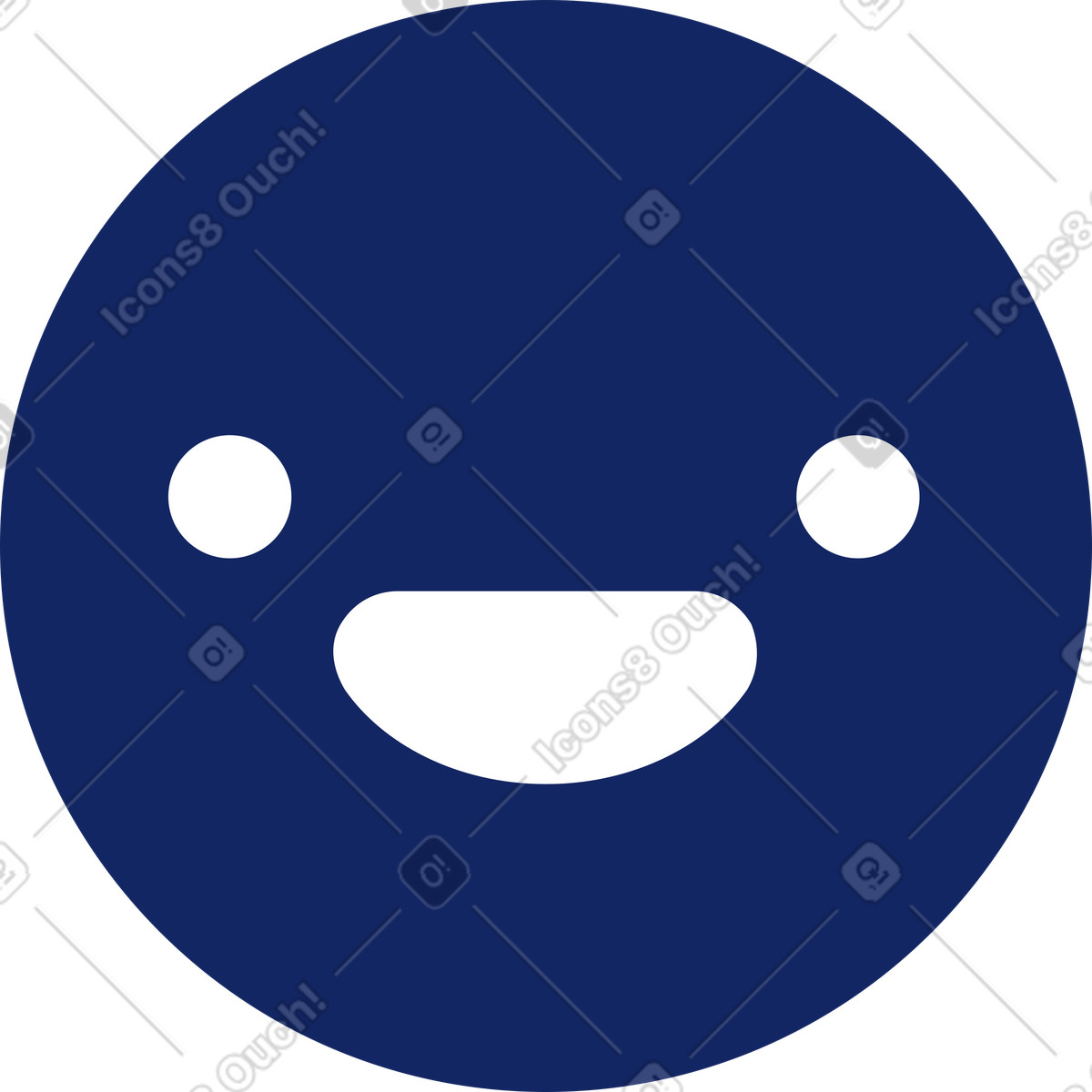 Lächeln-Illustration im Cyborg-Stil als Download in PNG, SVG