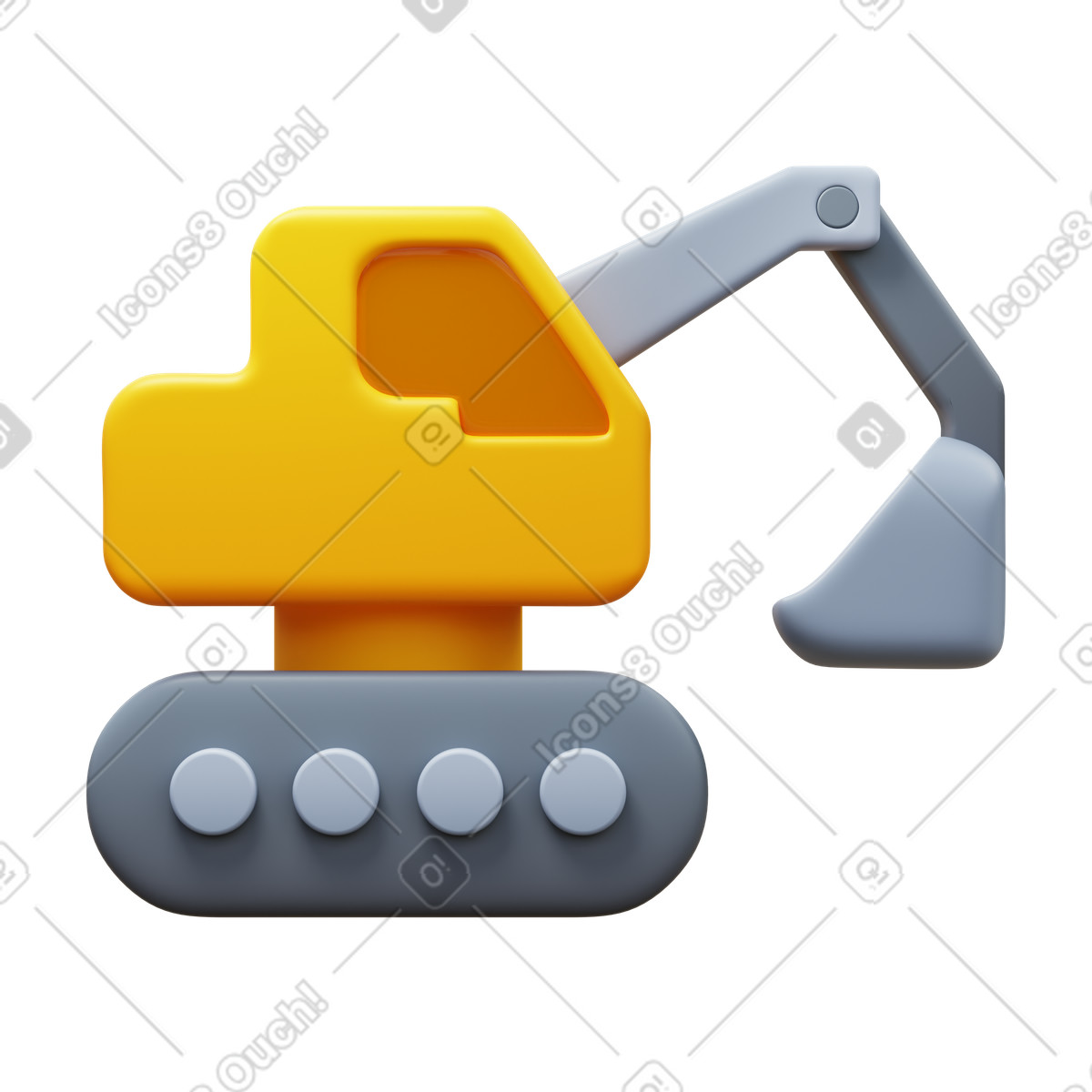 下载 3D Fluency 风格的 Digger 插画，支持 PNG、SVG 格式