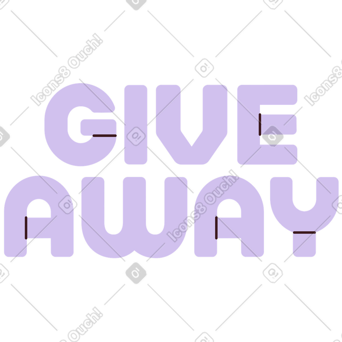 Regalo di lettere illustrazione in stile Folks scarica in PNG, SVG