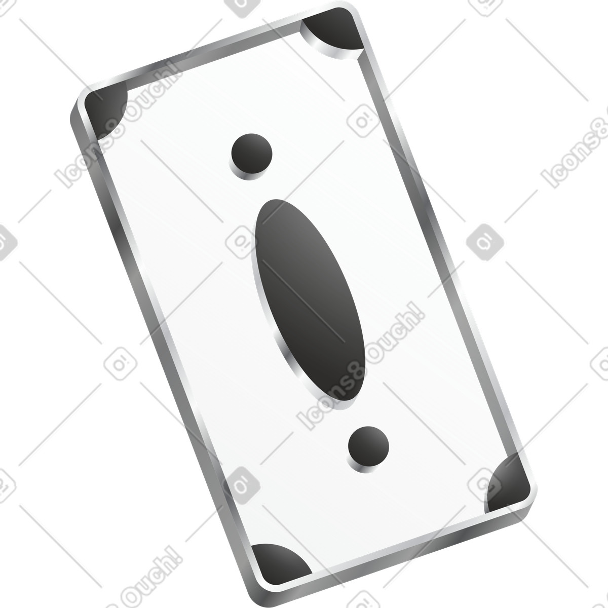Transparent money bill illustration in Token style download in PNG, SVG