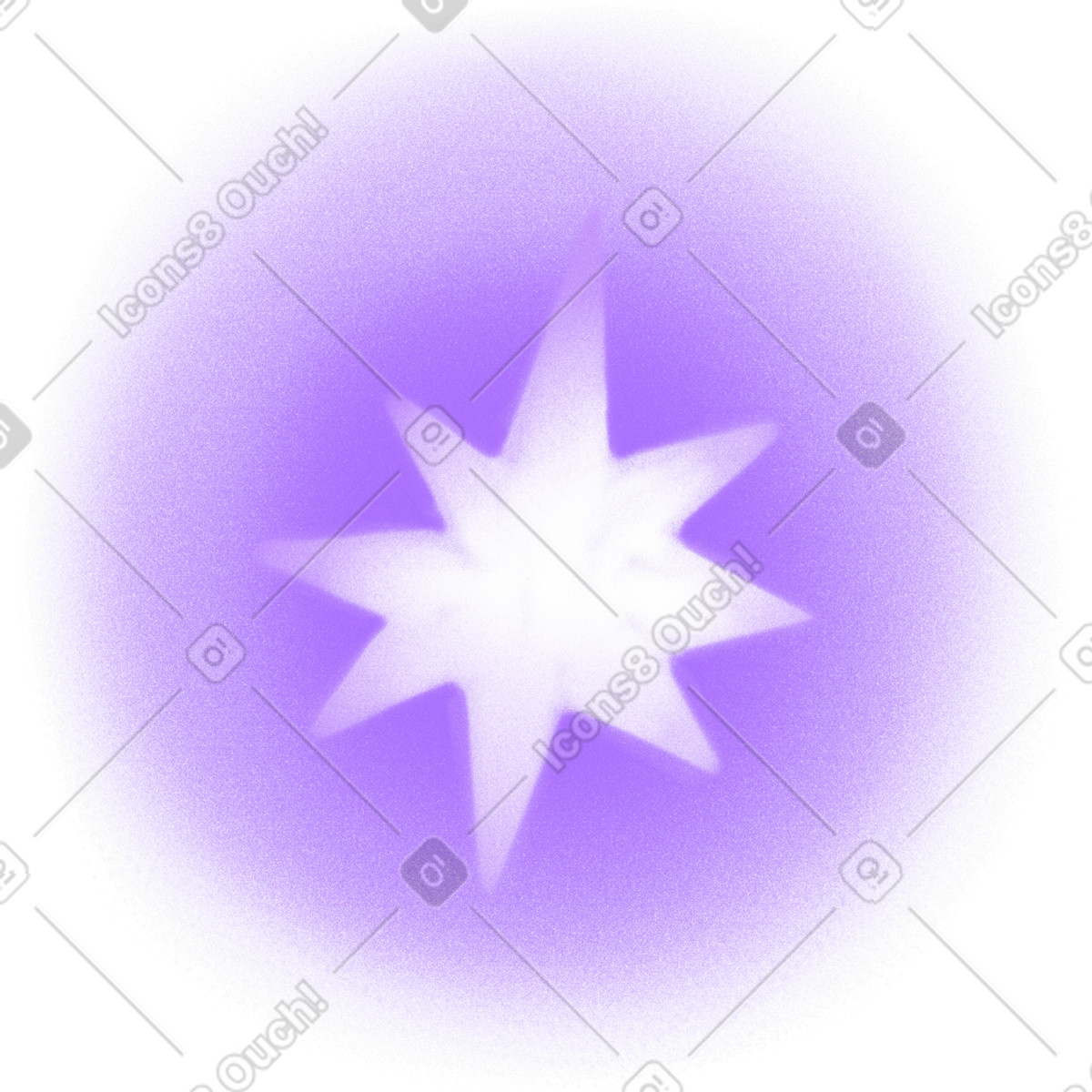 下载 Doodle 风格的 Purple shining star 插画，支持 PNG、SVG 格式