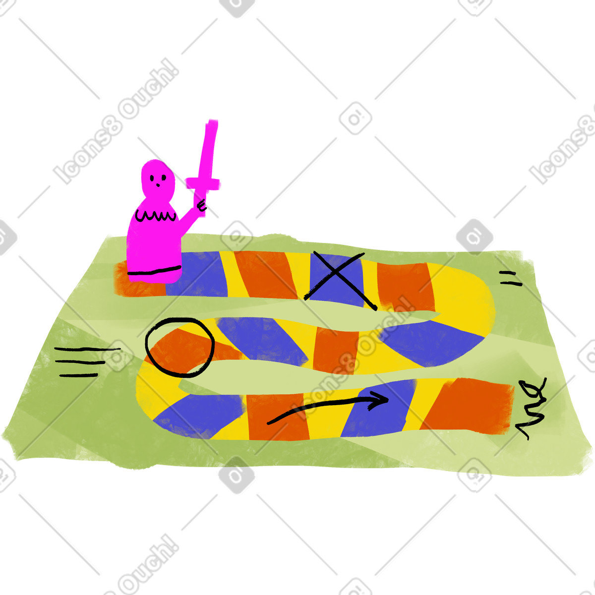 Board game illustrazione in stile Atomic scarica in PNG, SVG