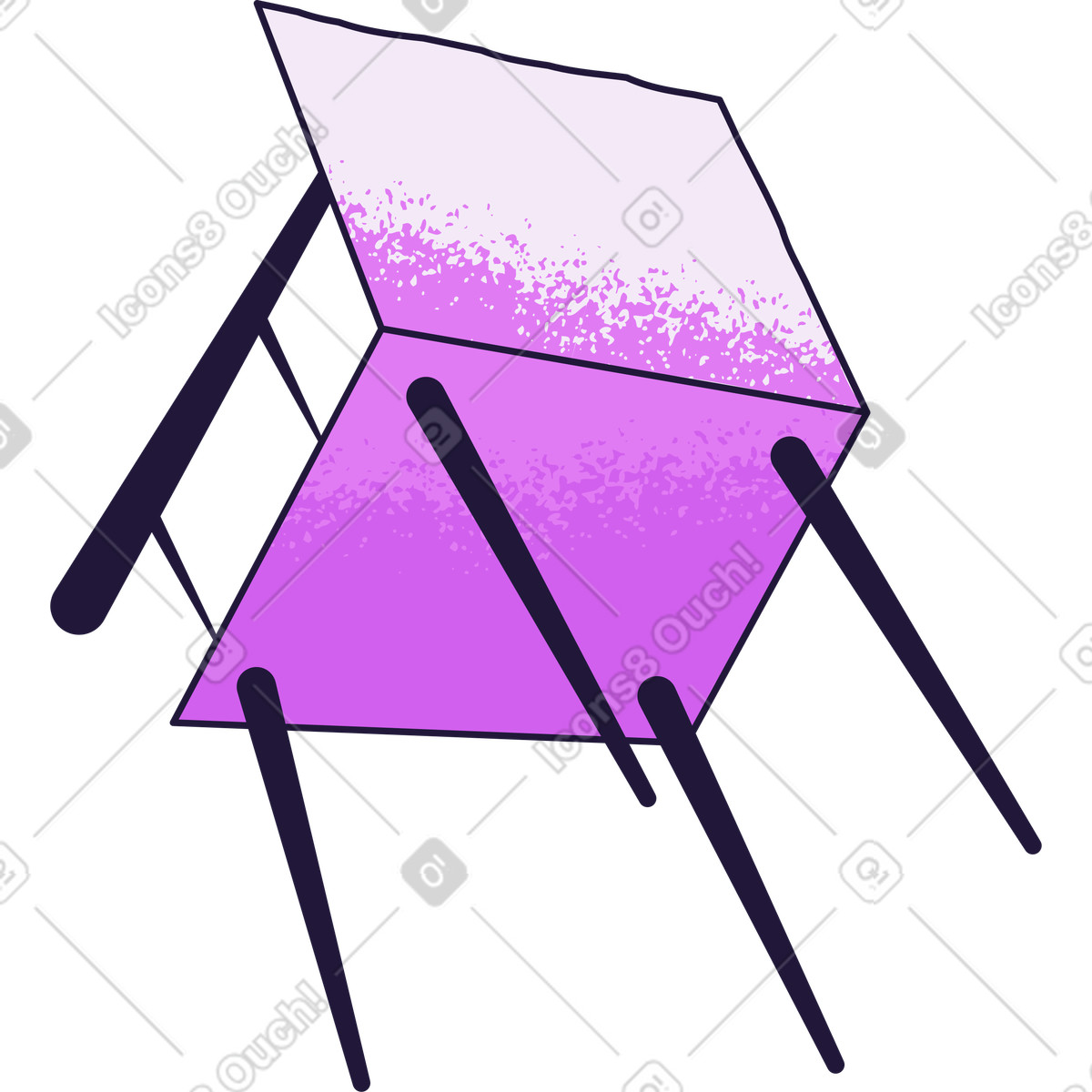 Ilustração de Cadeira em no estilo Conifer para baixar em PNG, SVG