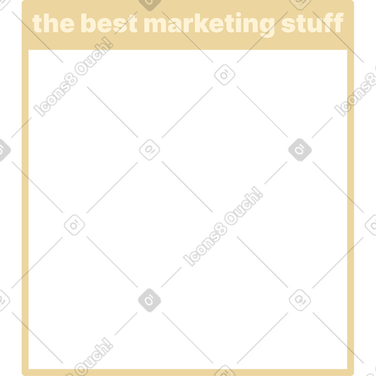 Rahmen mit text-Illustration im Catchy-Stil als Download in PNG, SVG