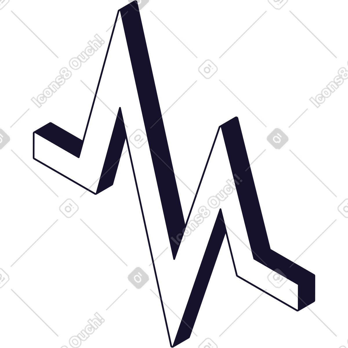 Monitoring icon illustration in Node style download in PNG, SVG