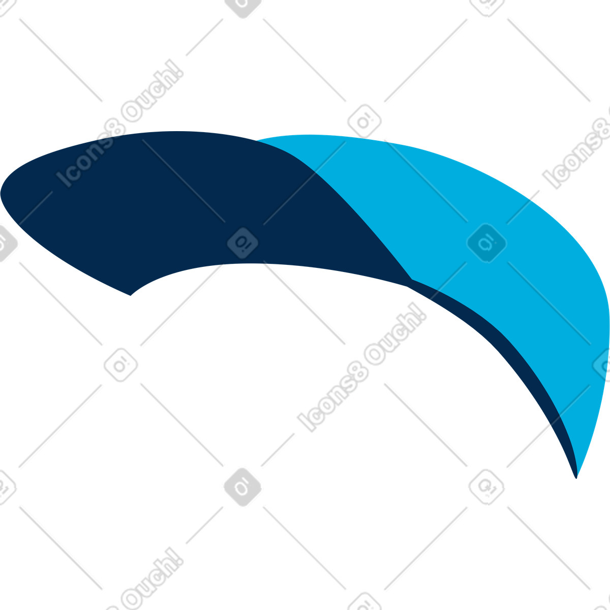 Ilustración Gorra azul en estilo Flame a descargar en PNG y SVG