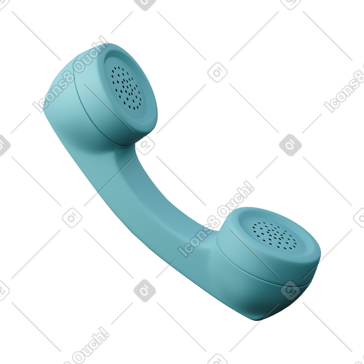 Ilustração de Phone handset em no estilo 3D Sugary para baixar em PNG, SVG