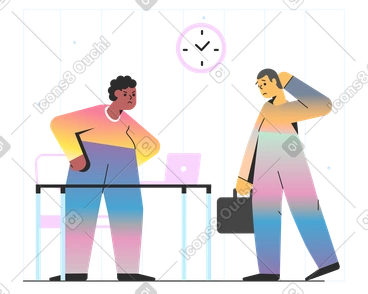 Late for work PNG, SVG