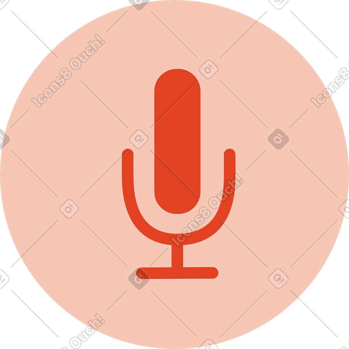 Иллюстрация Значок микрофона в PNG и SVG