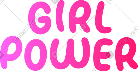 Letras de poder femenino PNG, SVG