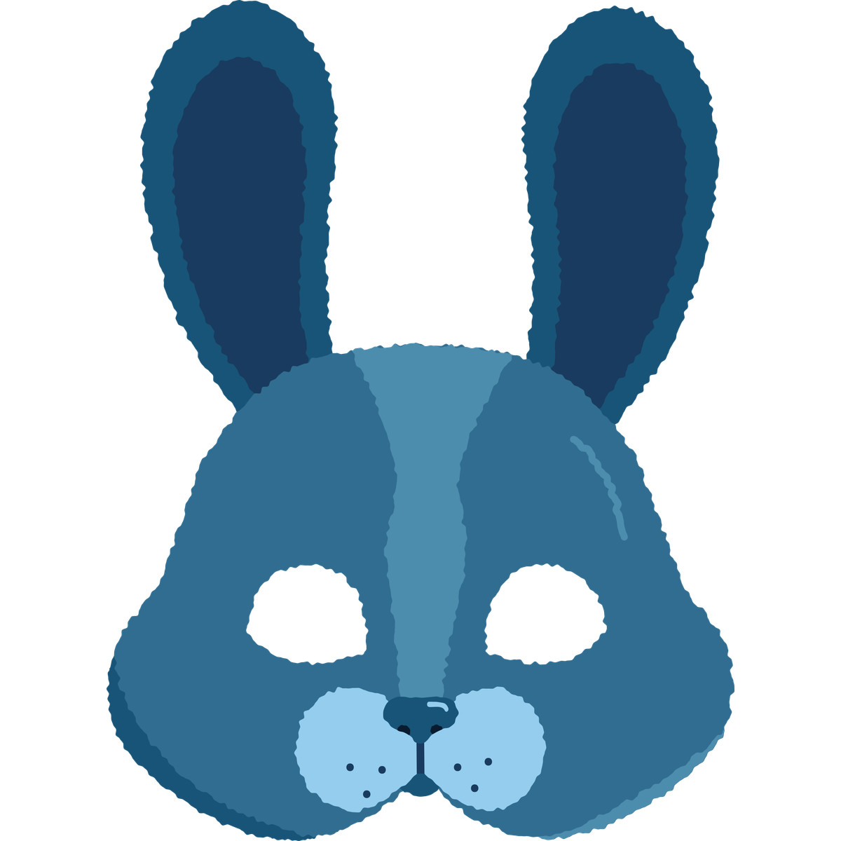 Mask rabbit illustrazione in stile Cherry scarica in PNG, SVG