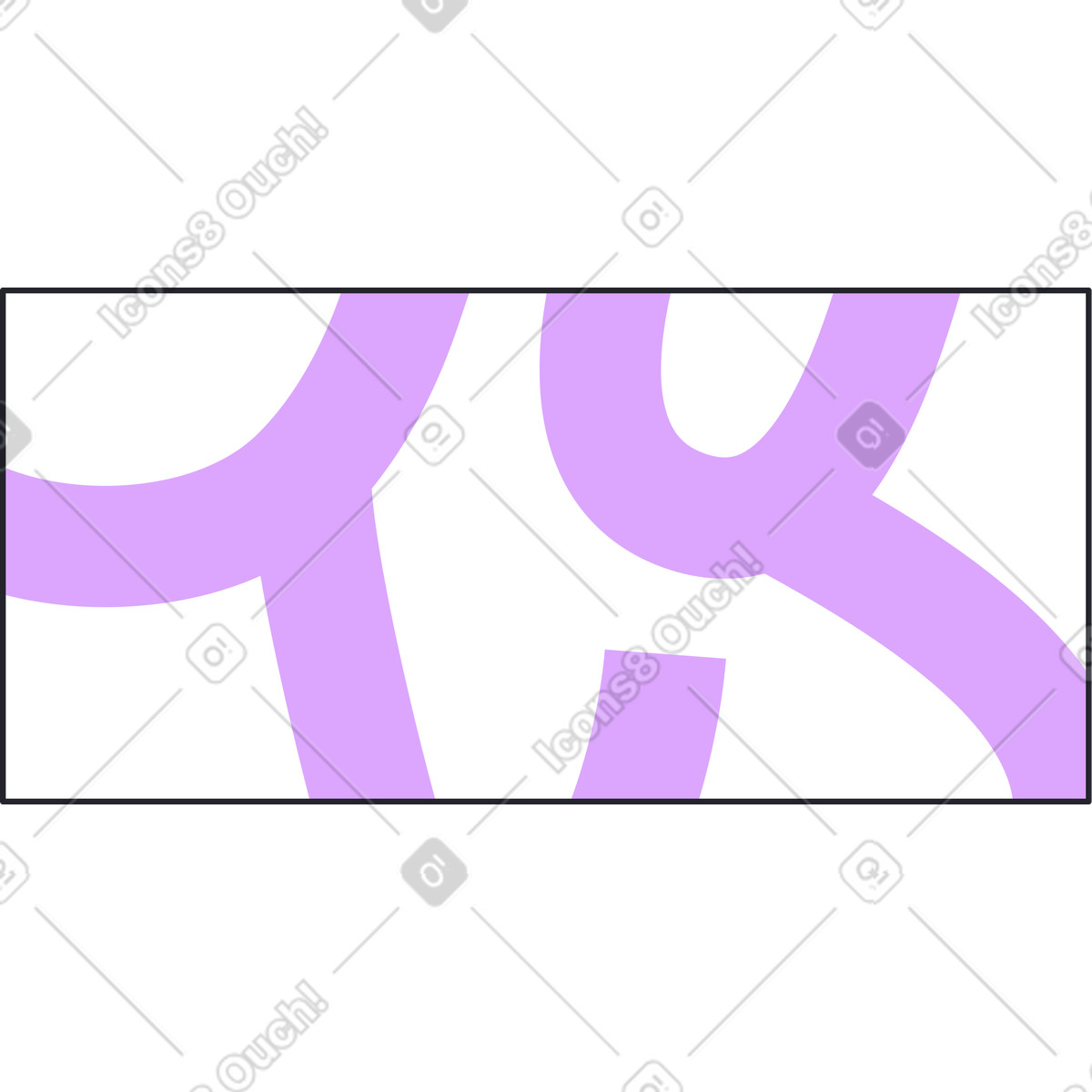 White and purple abstract painting illustration in Grapy style download in PNG, SVG