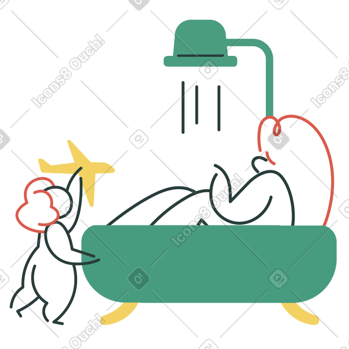 Ilustração de Hora da mamãe em no estilo Macaroni para baixar em PNG, SVG