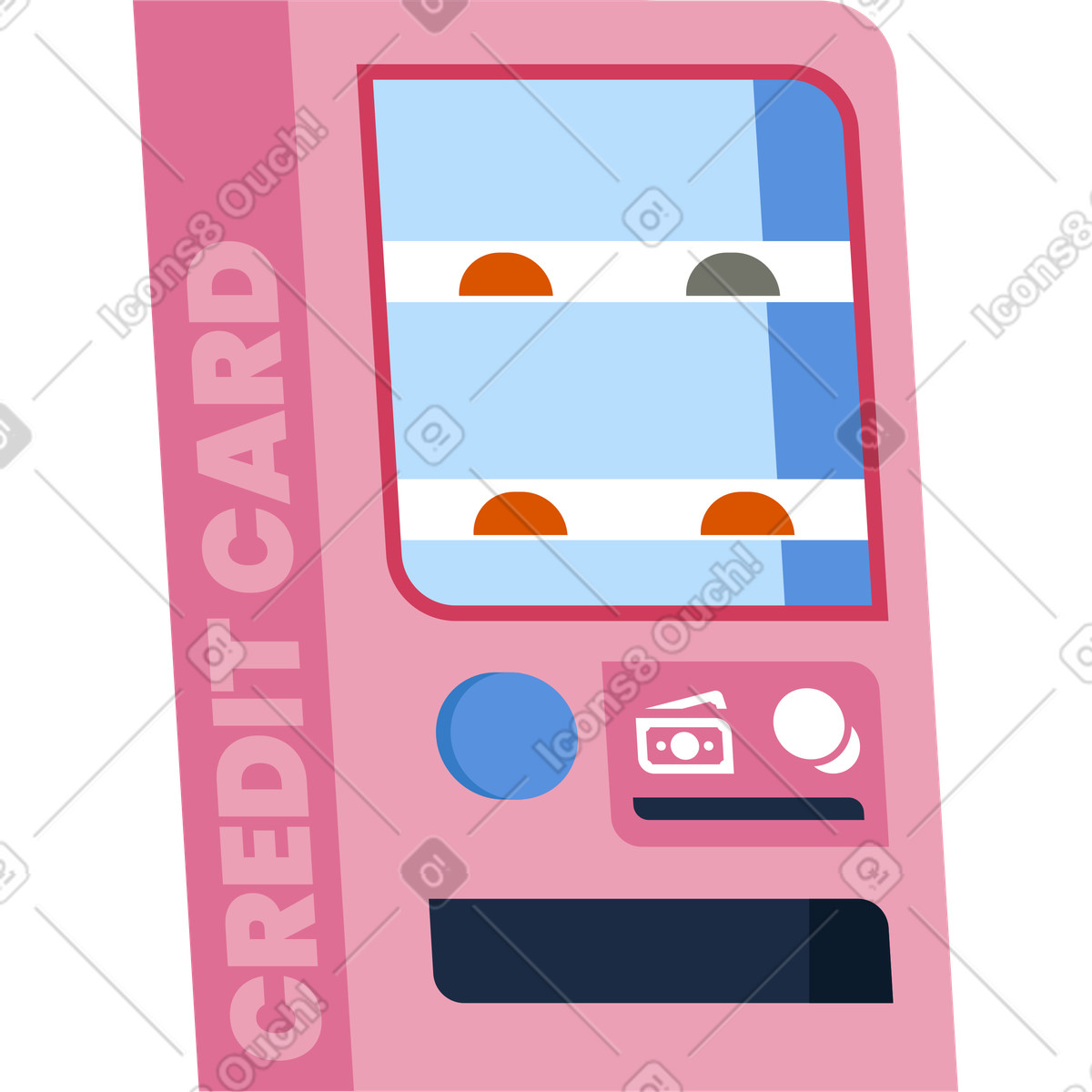 Distributore automatico illustrazione in stile Vector scarica in PNG, SVG