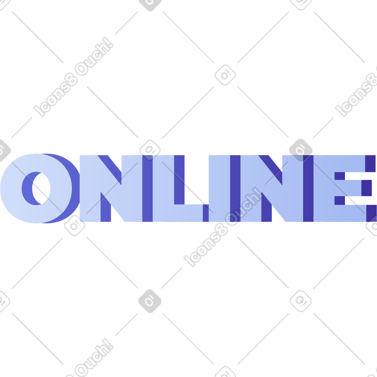 Ilustración Letras de texto en línea estilo Levels a descargar PNG y SVG