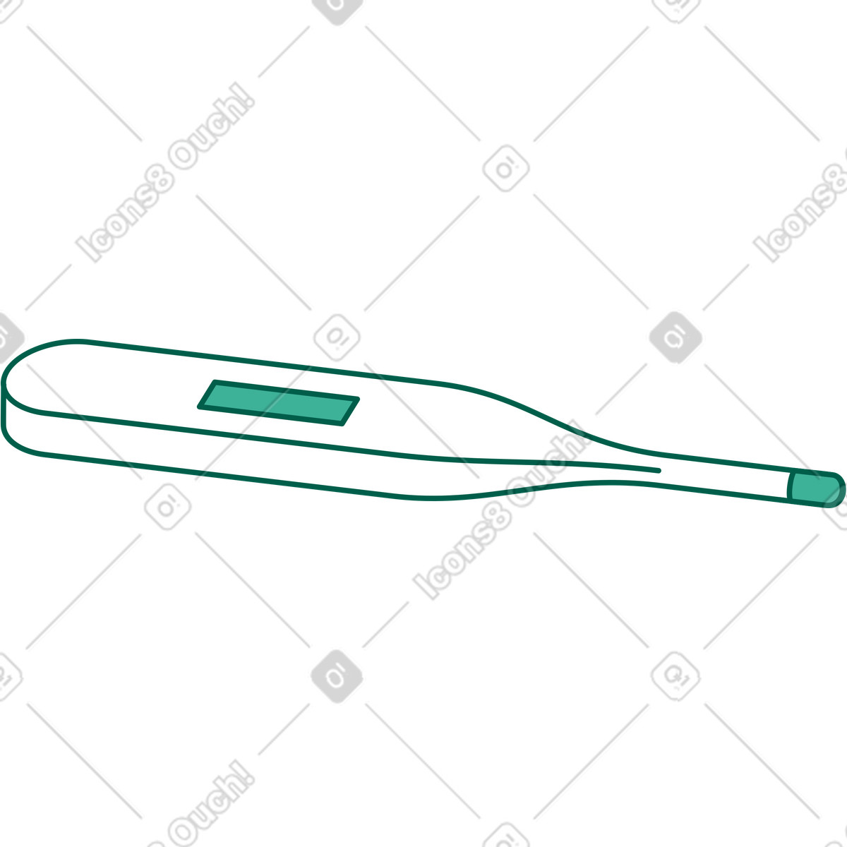 Ilustração de Electronic thermometer em no estilo Storyline para baixar em PNG, SVG
