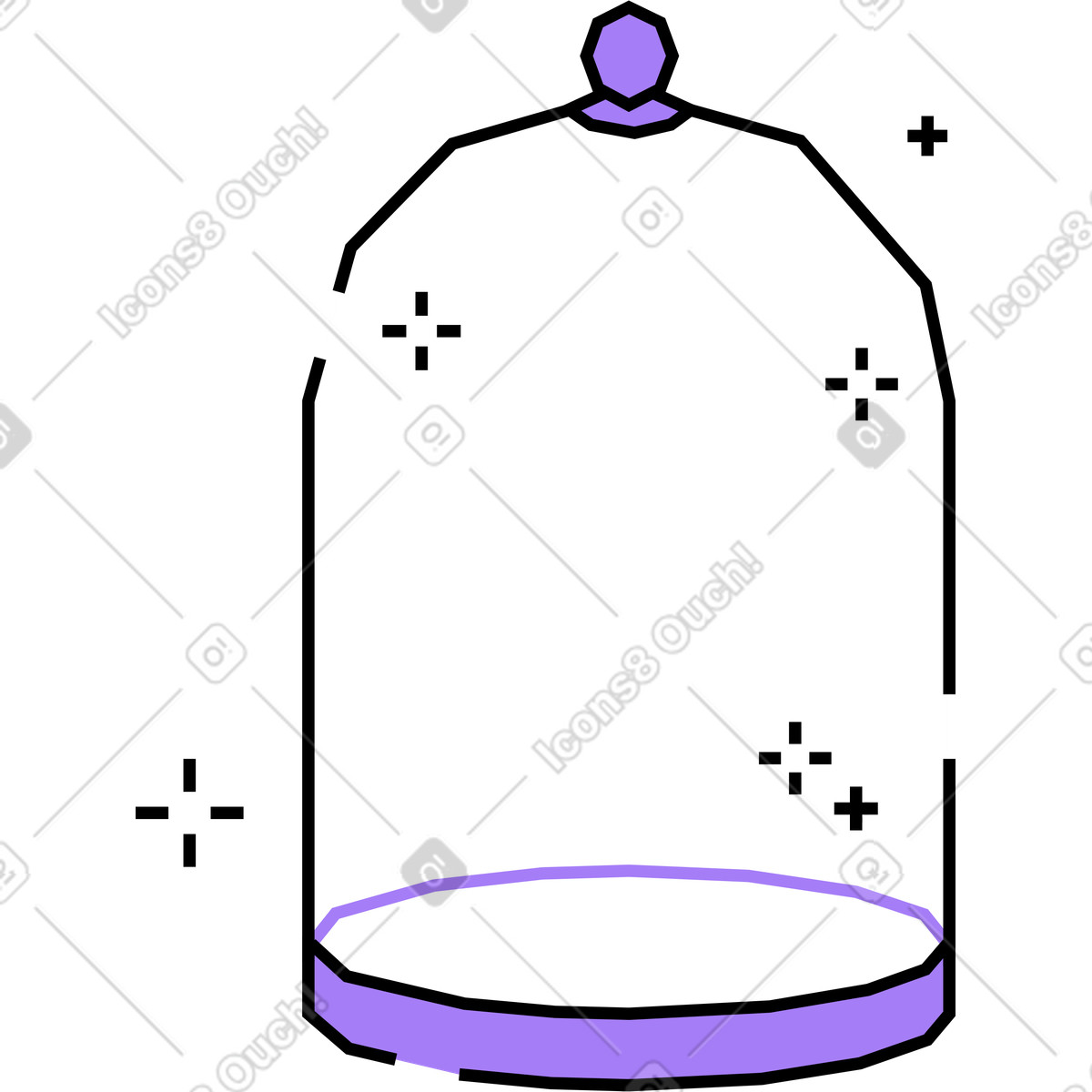 下载 Amethyst 风格的 玻璃穹顶 插画，支持 PNG、SVG 格式