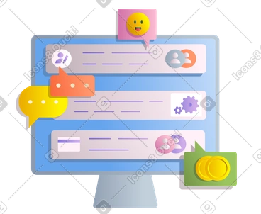 Discussões em um fórum na internet PNG, SVG