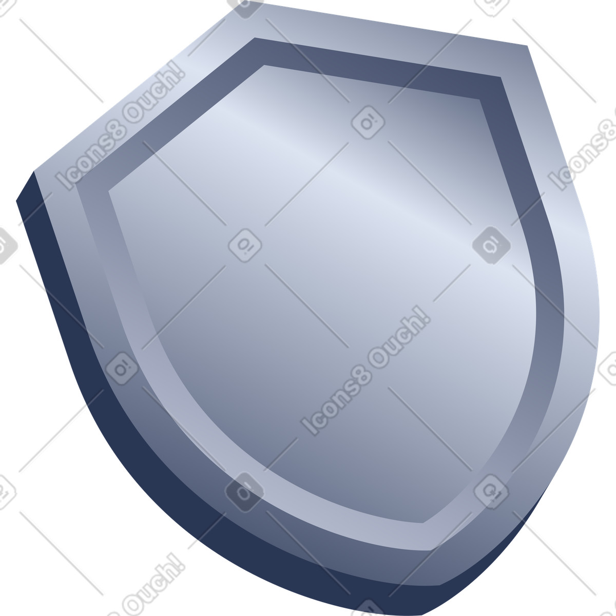 Shield illustration in Lucent style download in PNG, SVG