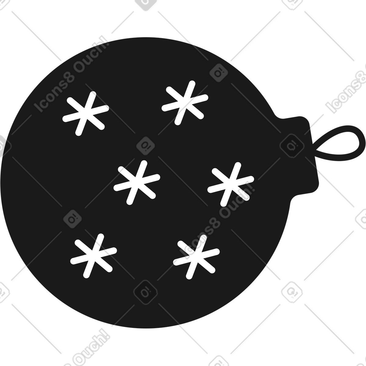 Palla di natale illustrazione in stile Taxi scarica in PNG, SVG