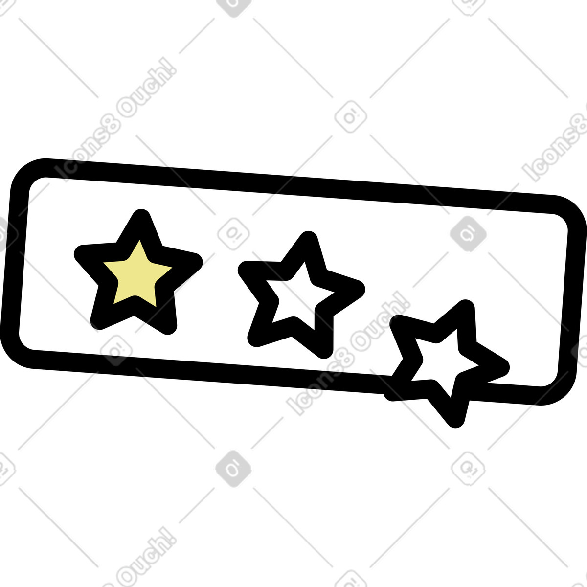 Ilustración Mala calificación en estilo Mochi a descargar en PNG y SVG