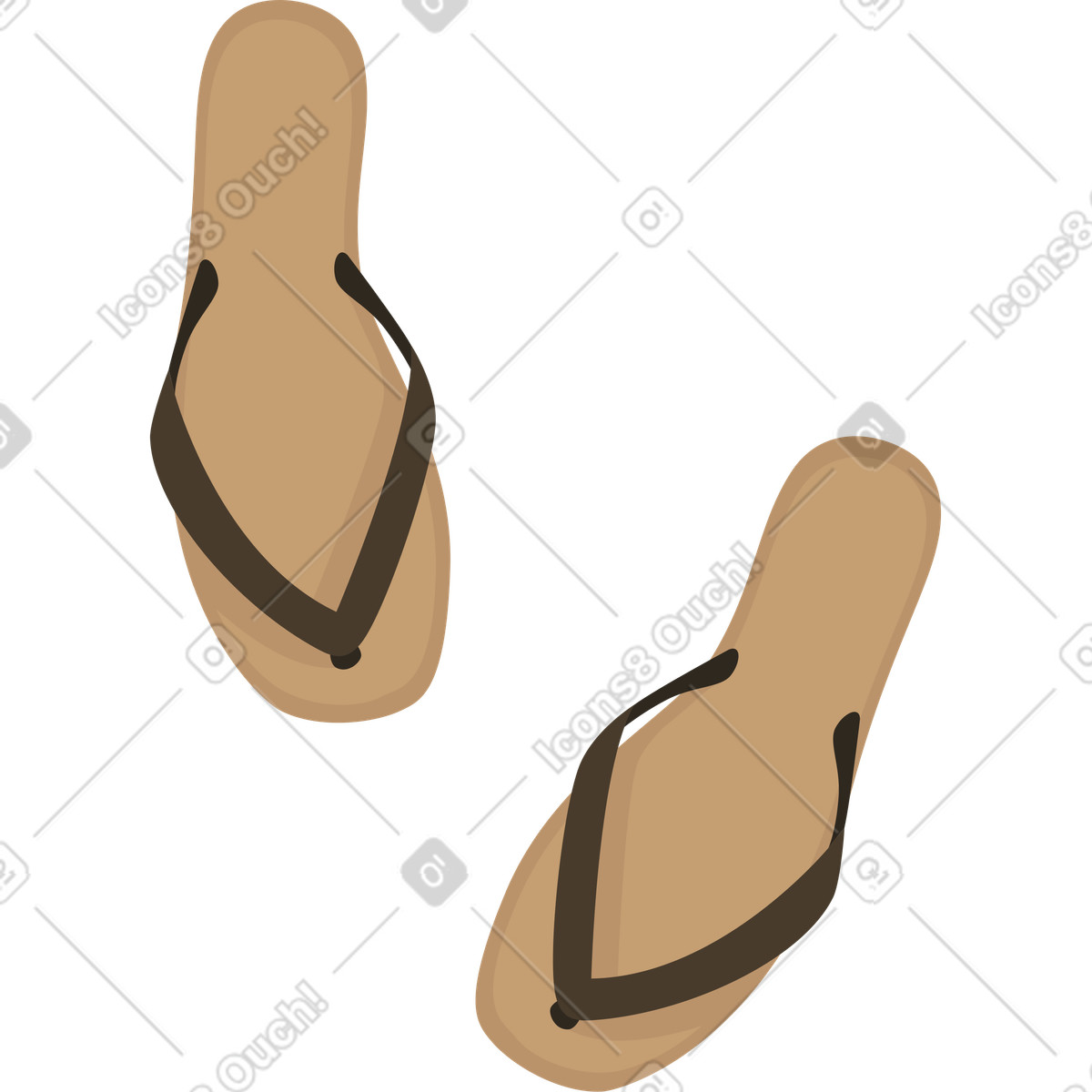 Pantofole illustrazione in stile Vivid scarica in PNG, SVG