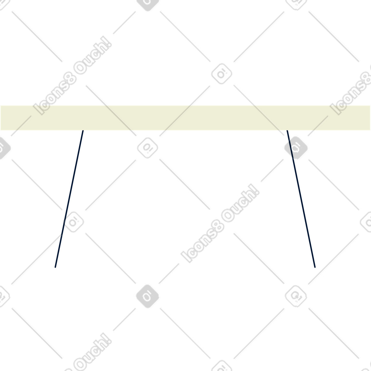 Coffee table illustration in PNG, SVG