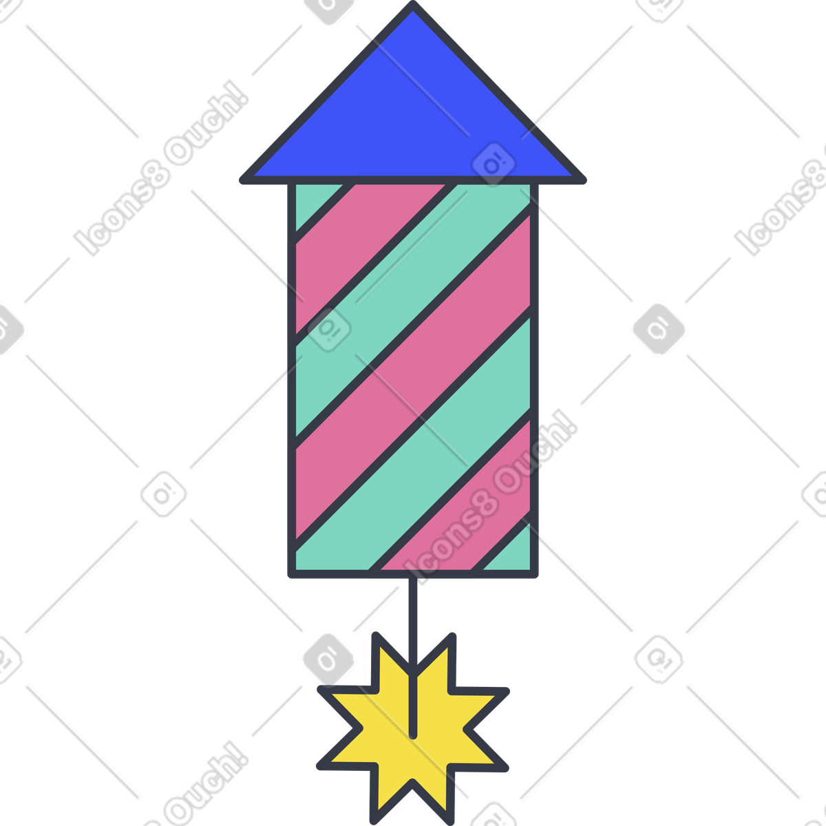 Ilustração de Fogos artifício em no estilo Abstract para baixar em PNG, SVG