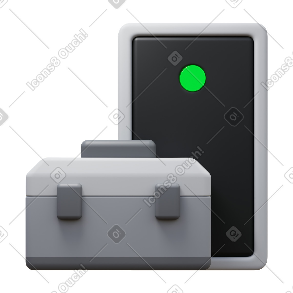 Device manager illustration in 3D Fluency style download in PNG, SVG