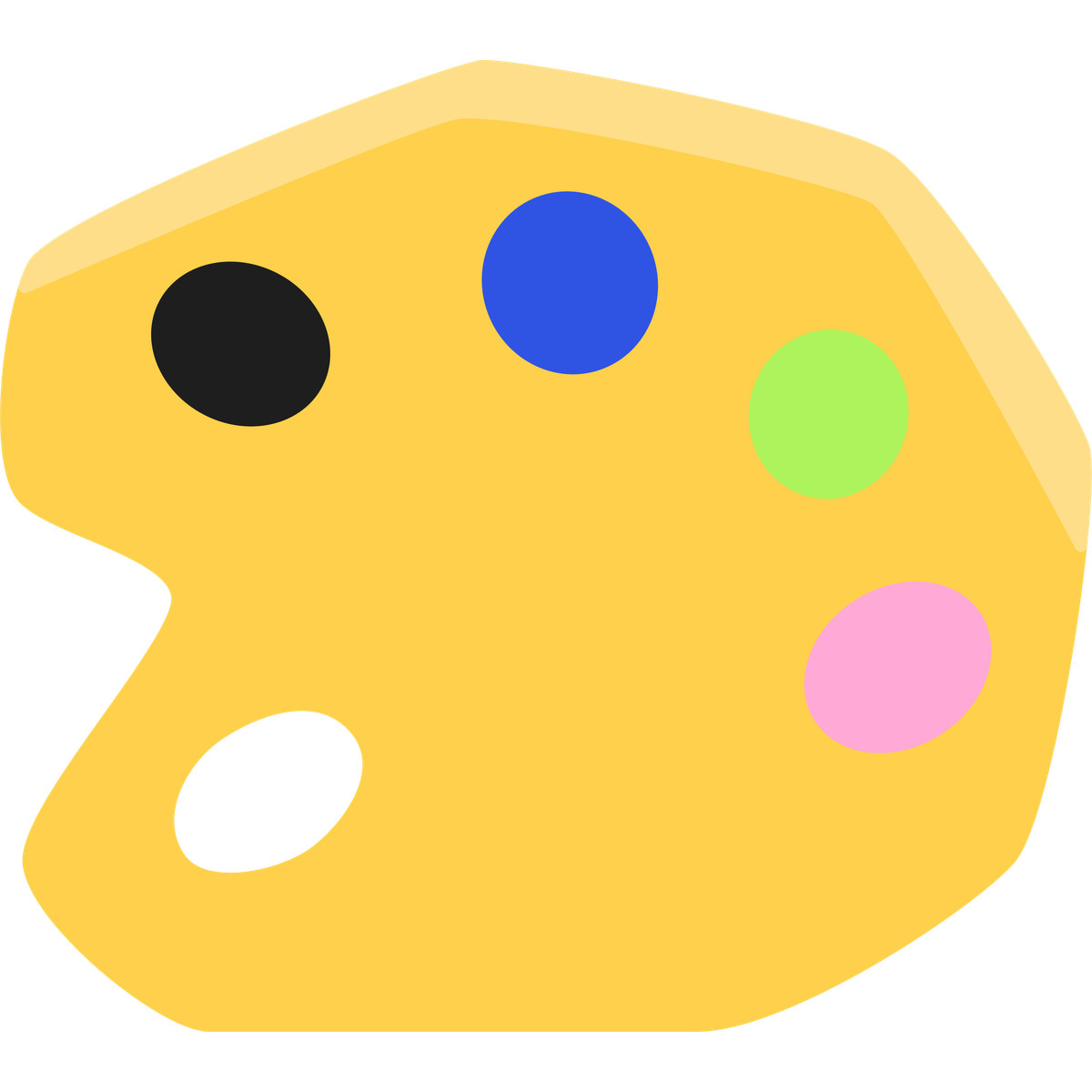 Paint palette illustration in Bouncy style download in PNG, SVG