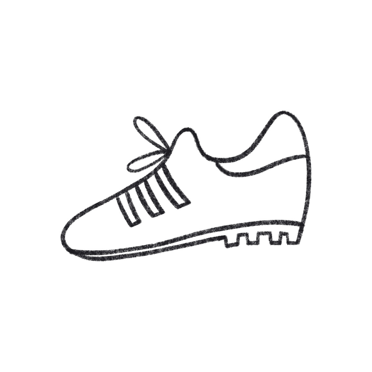 Sneakers-Illustration im Bonbon Line-Stil als Download in PNG, SVG