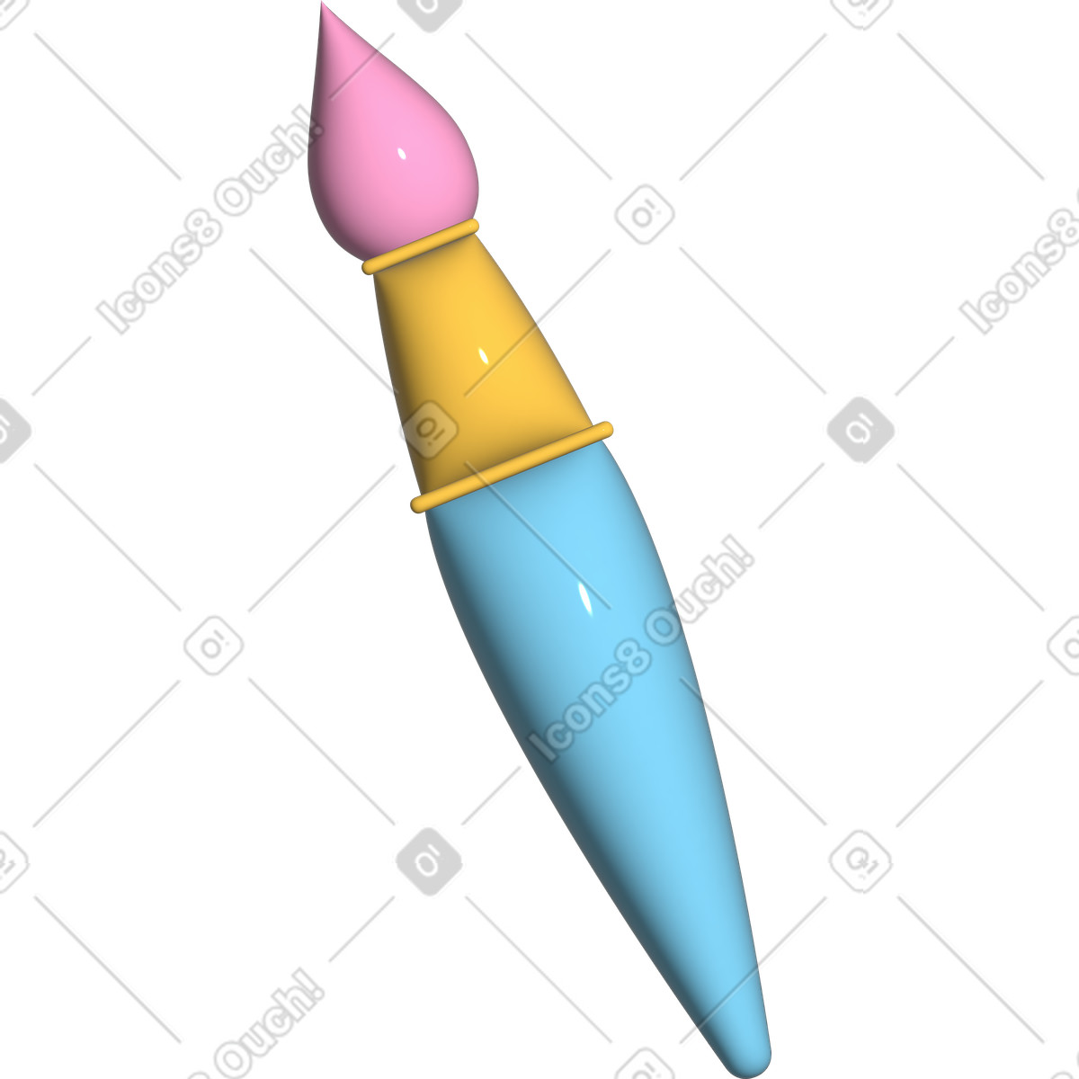 Illustration Pinceau dans le style Cartoony à télécharger aux formats PNG, SVG