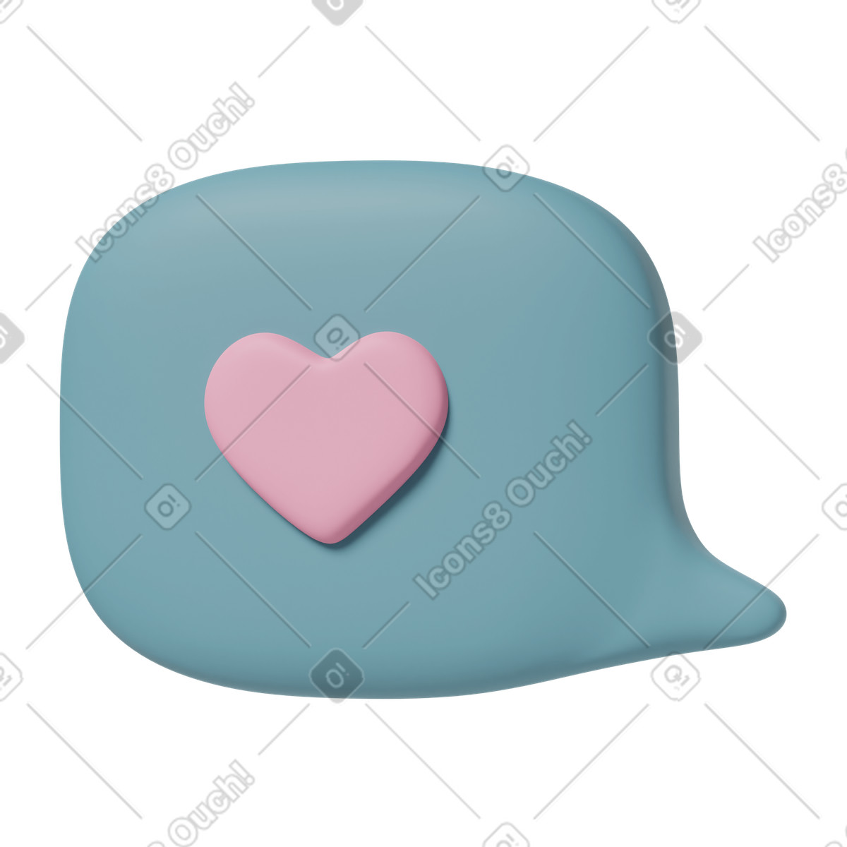 3D Casual life スタイルの Like bubble 2 のイラストをPNG、SVG形式でダウンロード