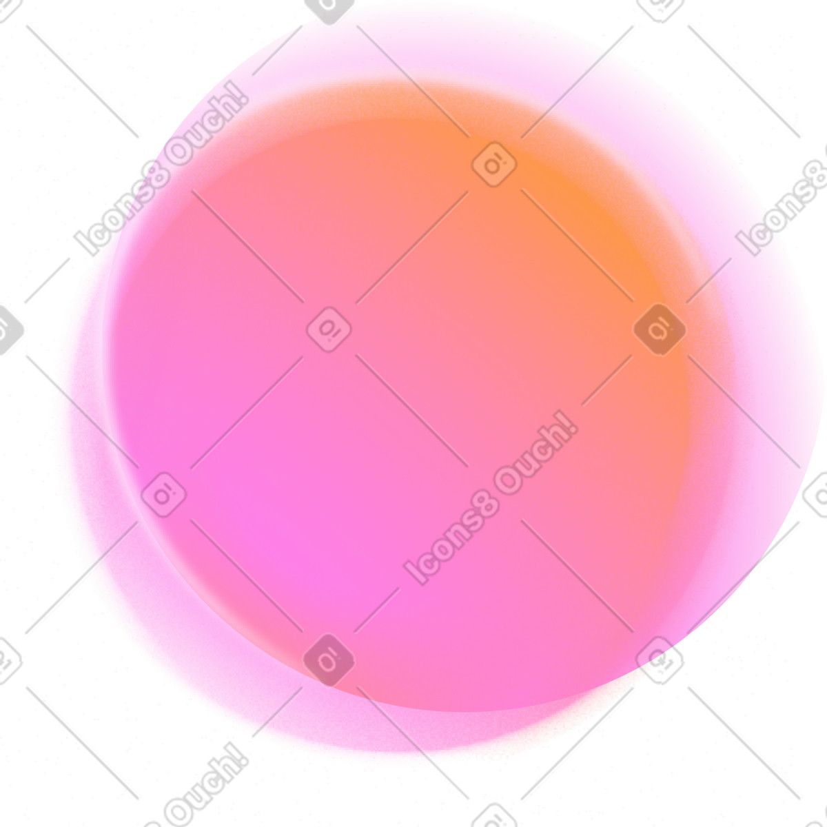 Illustration Cercle orange dans le style Typography à télécharger aux formats PNG, SVG
