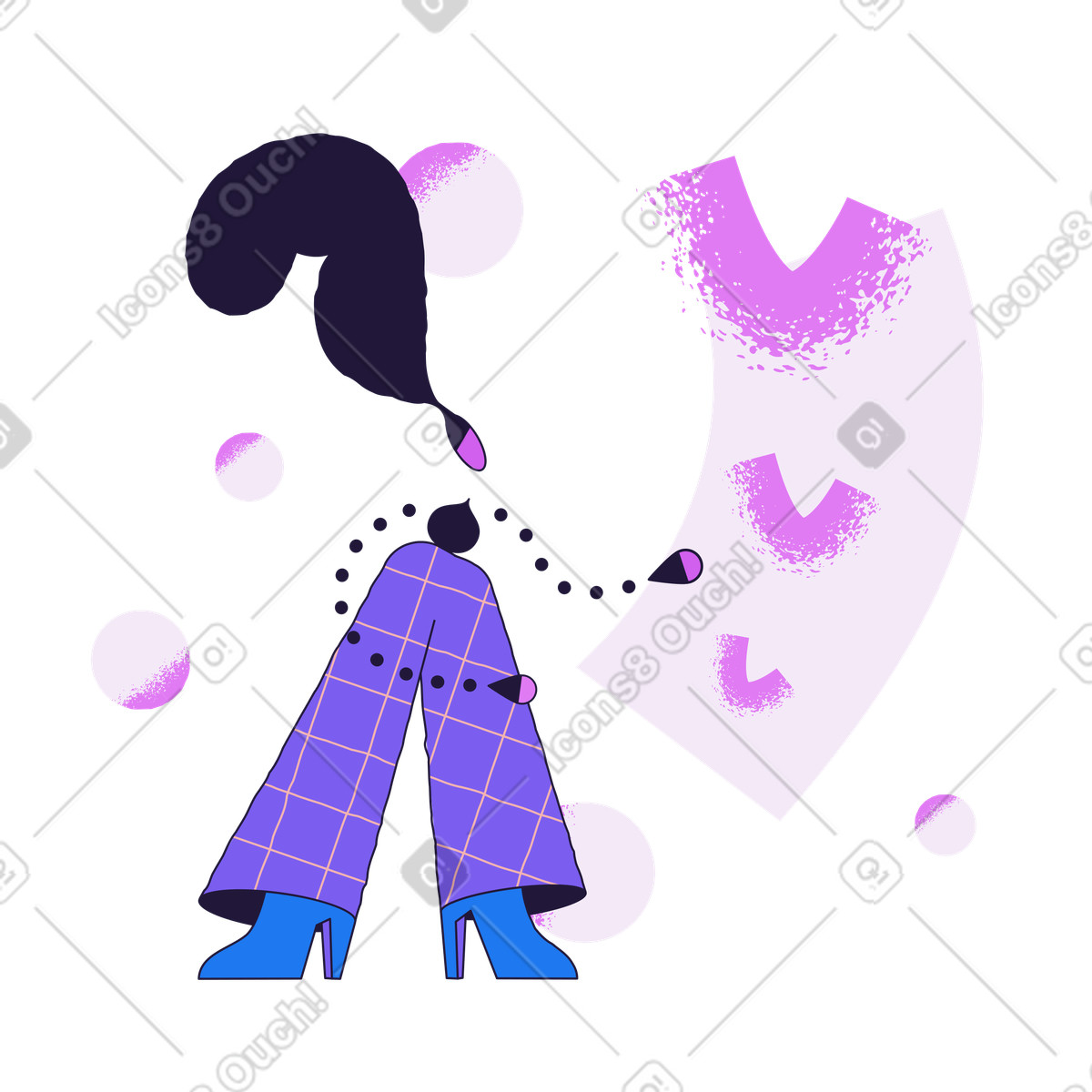 Liste abgeschlossen-Illustration im Conifer-Stil als Download in PNG, SVG