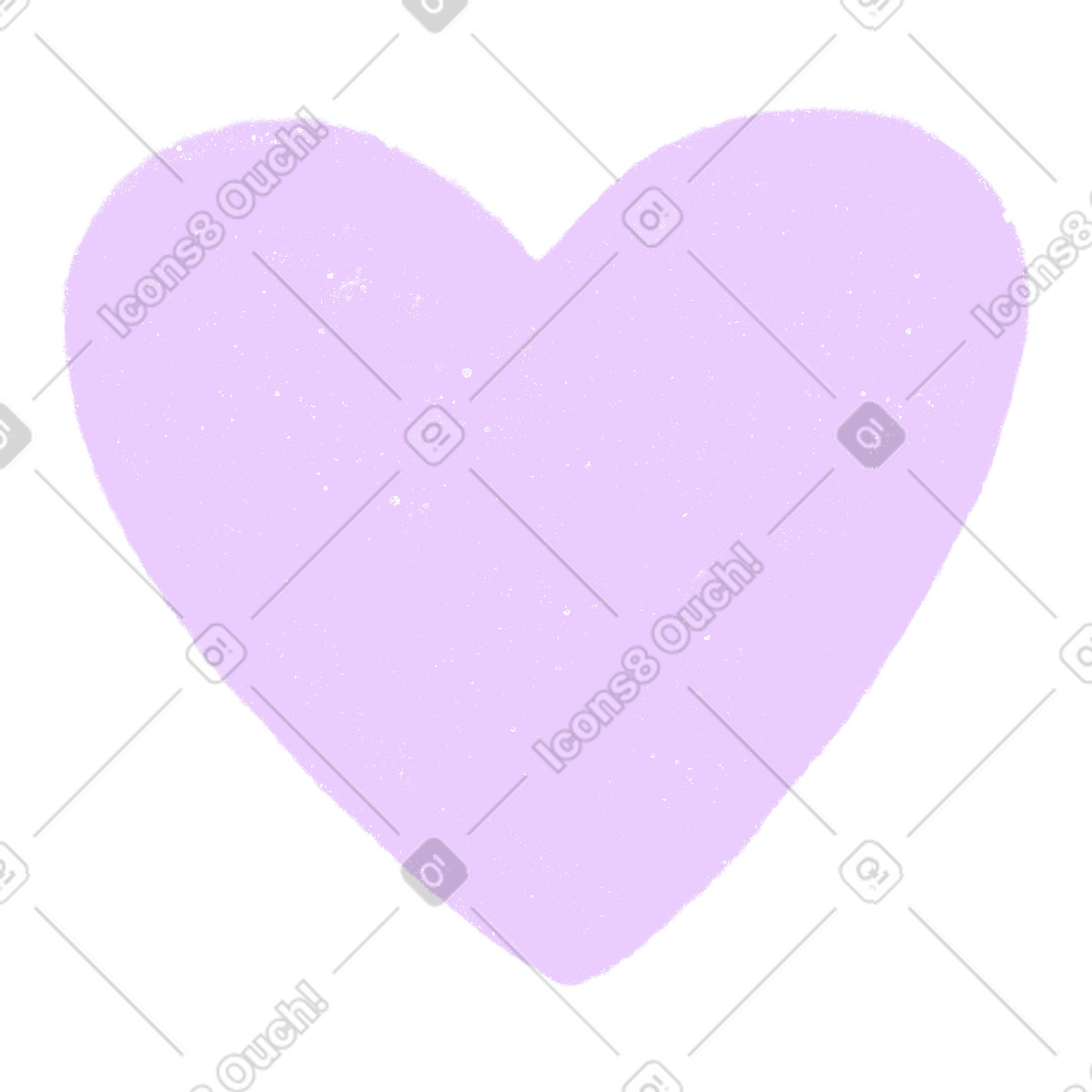 Pink heart-shaped stain illustrazione in stile Biro scarica in PNG, SVG