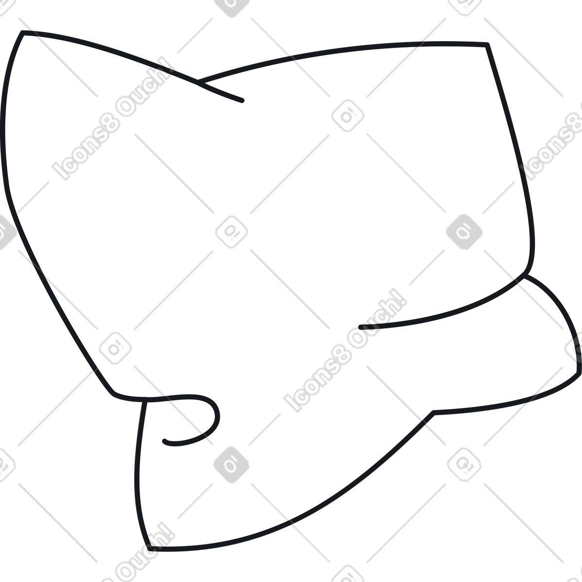 Weißes kissen-Illustration im Breeze-Stil als Download in PNG, SVG